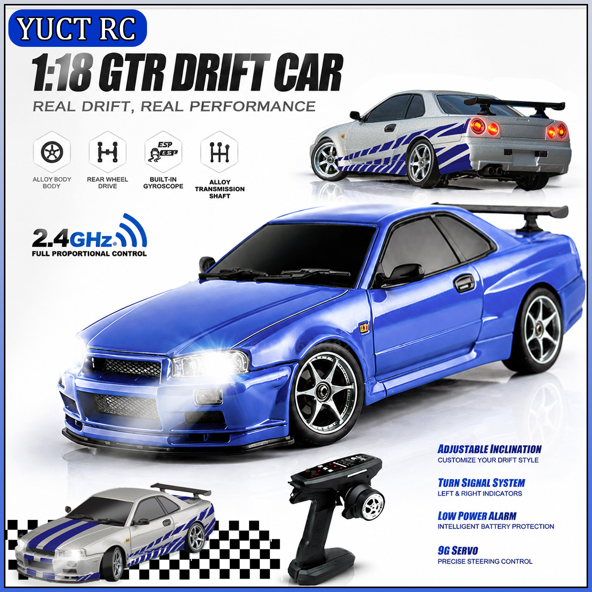 Rc Hobby Drift Car - รถดริฟท์บังคับวิทยุ LDRC LD1899 ขนาด 1/18 รุ่น