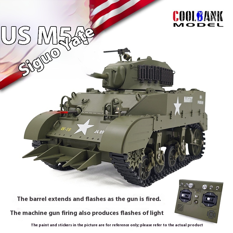 Rc Hobby Tank - รถถังบังคับวิทยุขนาด 1:16 รุ่น Stuart M5a1 Light