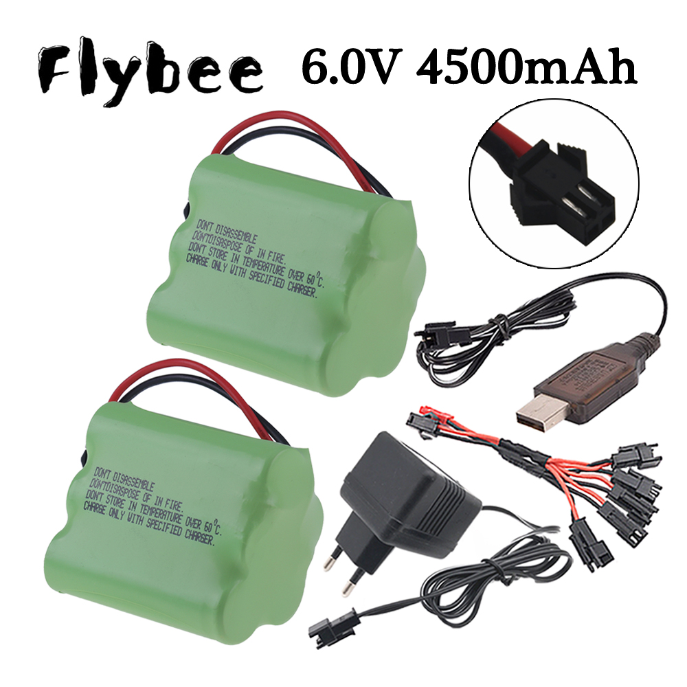 Rc Hobby Trucks - 6V 4500mAh แบตเตอรี่ Ni-MH ปลั๊ก SM