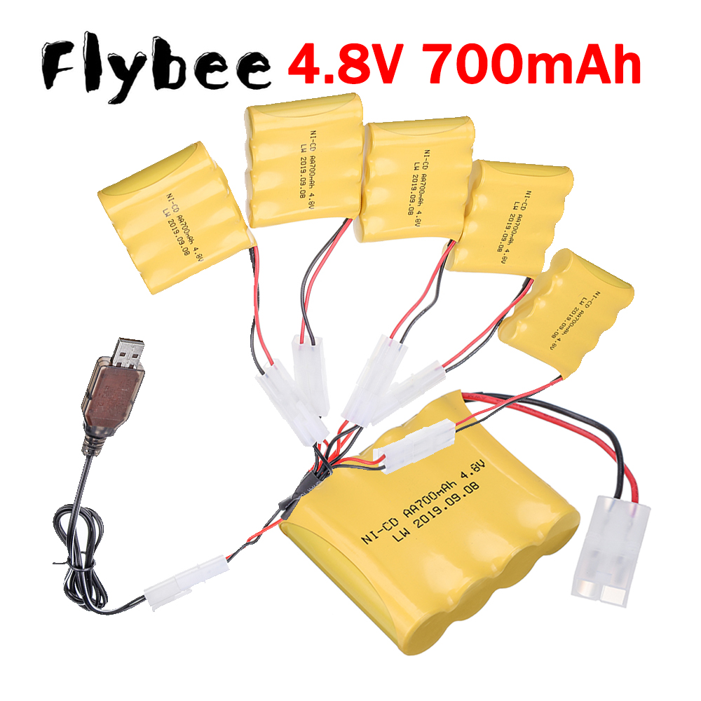 Rc Hobby Tank - (ปลั๊ก Tamiya) 700mAh 4.8V แบตเตอรี่ NICD