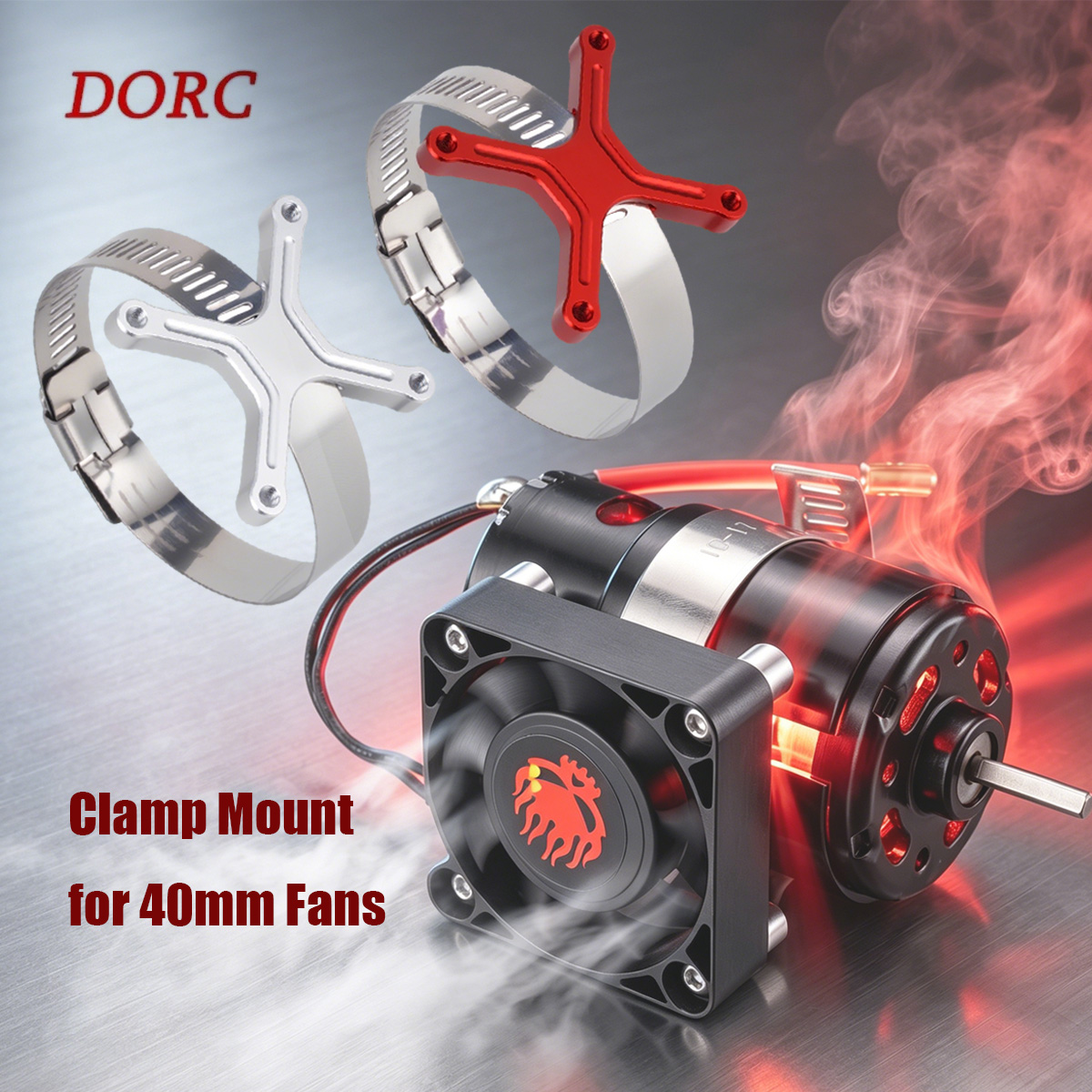 Rc Hobby Model - ที่ยึดพัดลมแบบปรับได้อเนกประสงค์ 30-49 มม. สำหรับ 1/8 1/10