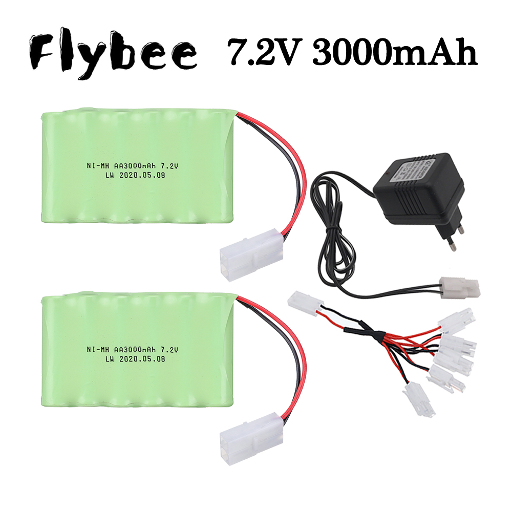Rc Hobby Trucks - (ปลั๊ก Tamiya) แบตเตอรี่3000mAh 7.2V สำหรับของเล่นรถ RC