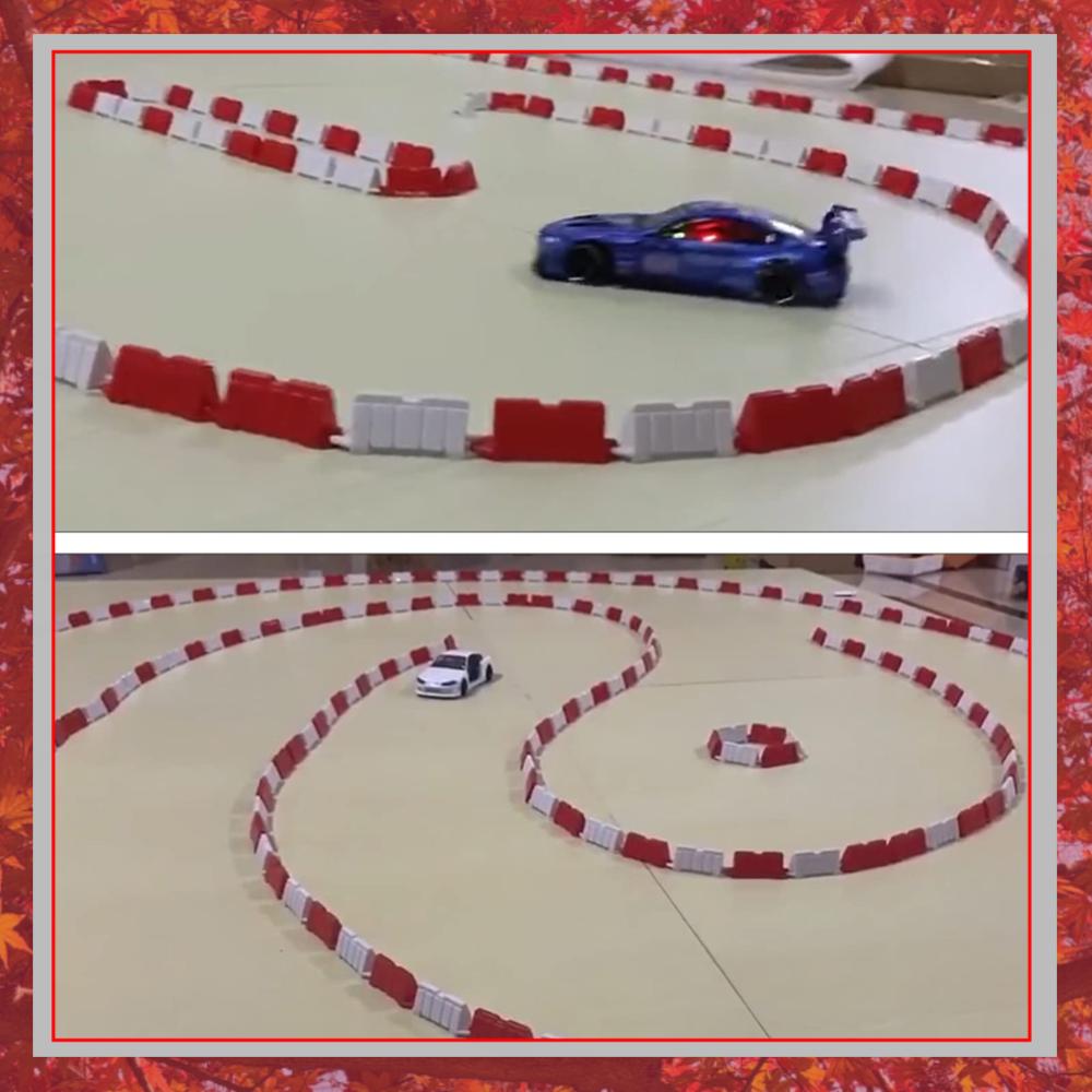 Rc Hobby Track - ชุดรั้วสนามรถ RC ชุดกั้นถนน รถดริฟท์ RC ขนาดเล็ก