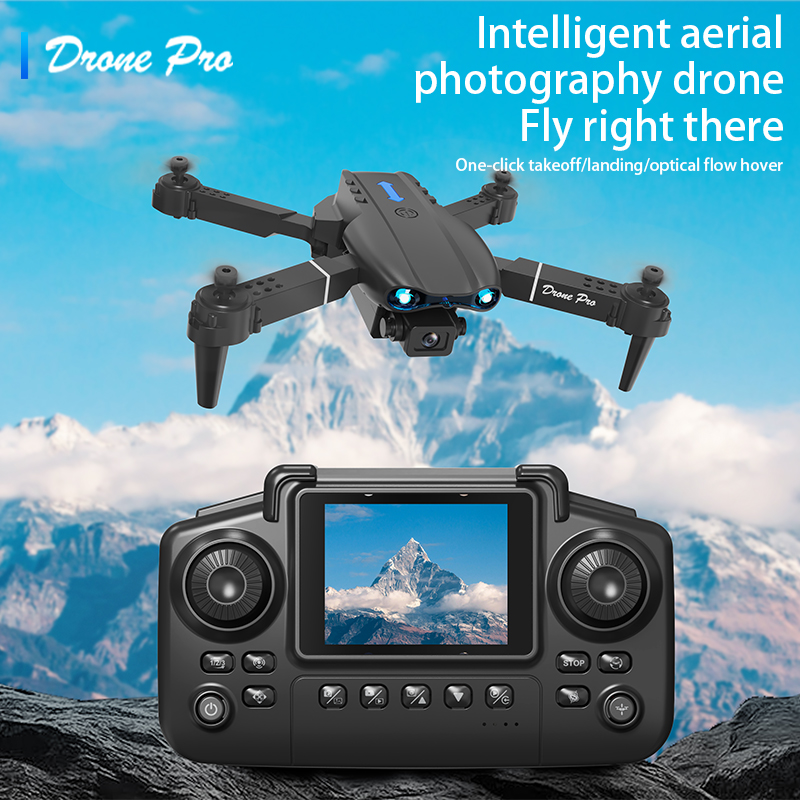 Rc Hobby Grade Helicopter - E99 Airหน้าจอควบคุมDrone Professionalกว้างRC Dron HD 4Kกล้องพับเฮลิคอปเตอร์เครื่องบินQuadcopter