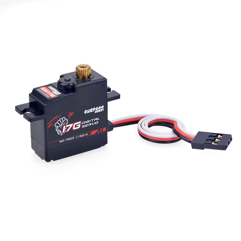 Hobby Quality Rc Cars - เซอร์โวดิจิทัล1.8กก. S0017M เกียร์โลหะ17ก. สำหรับเครื่องบินบังคับวิทยุ1/18 1/16รถบรรทุกเครื่องบินท่อเครื่องบิน