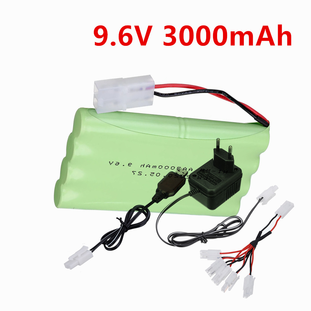 Rc Hobby Tank - แบตเตอรี่ NiMH 9.6V 3000mah หรือเครื่องชาร์จ 9.6V