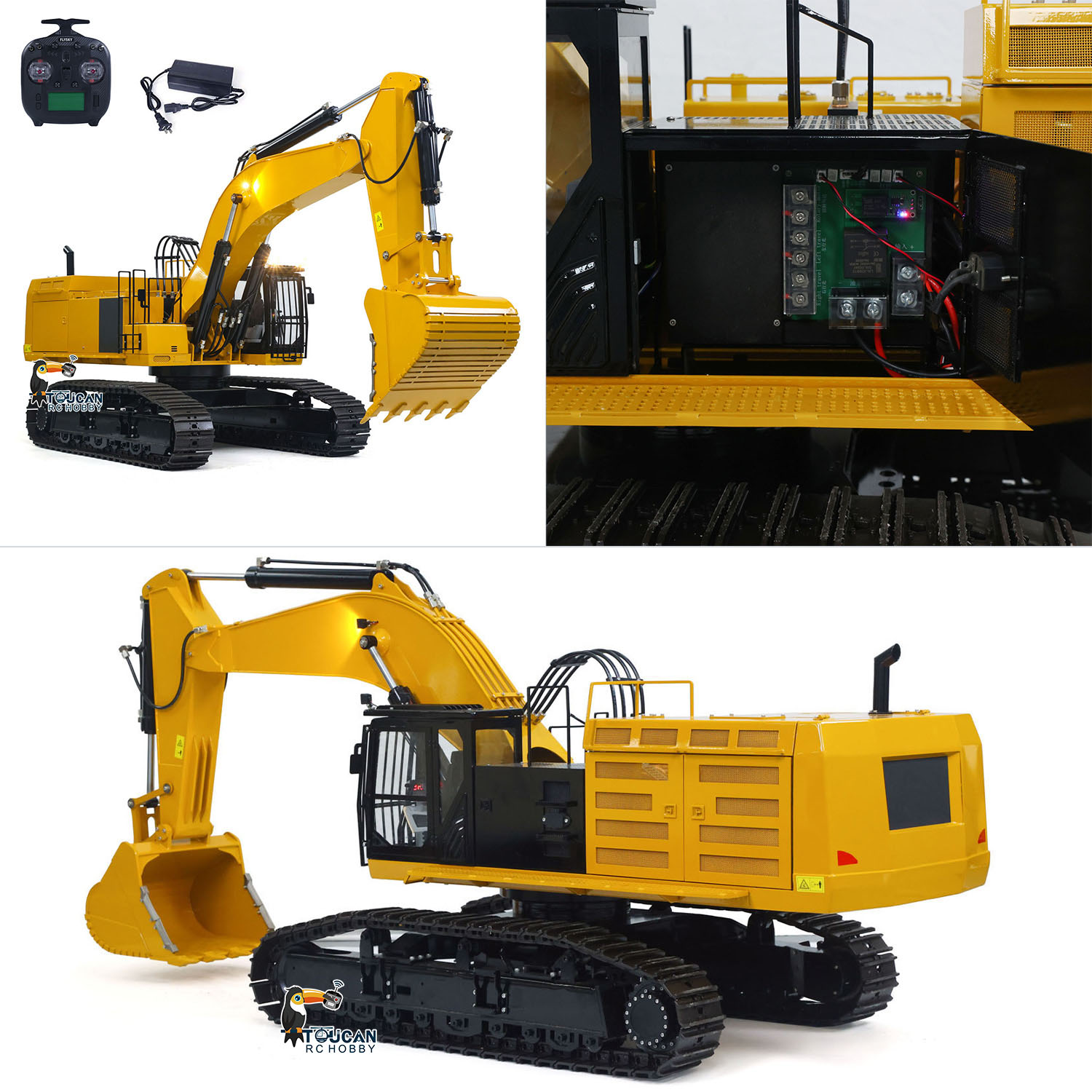 รถขุดไฮดรอลิกโลหะ RC ขนาด 1/8  - Rc Hobby Track บทวิจารณ์และราคา