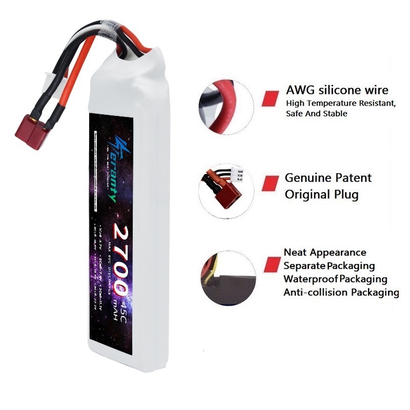 1/3ชิ้น2S 7.4V LiPo แบตเตอรี่2 - Rc Hobby Tank บทวิจารณ์และราคา