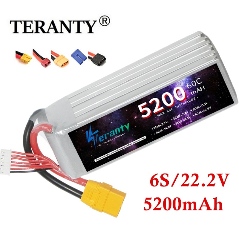 Teranty 6S 5200mAh LiPo แบตเตอ - Rc Hobby Model บทวิจารณ์และราคา