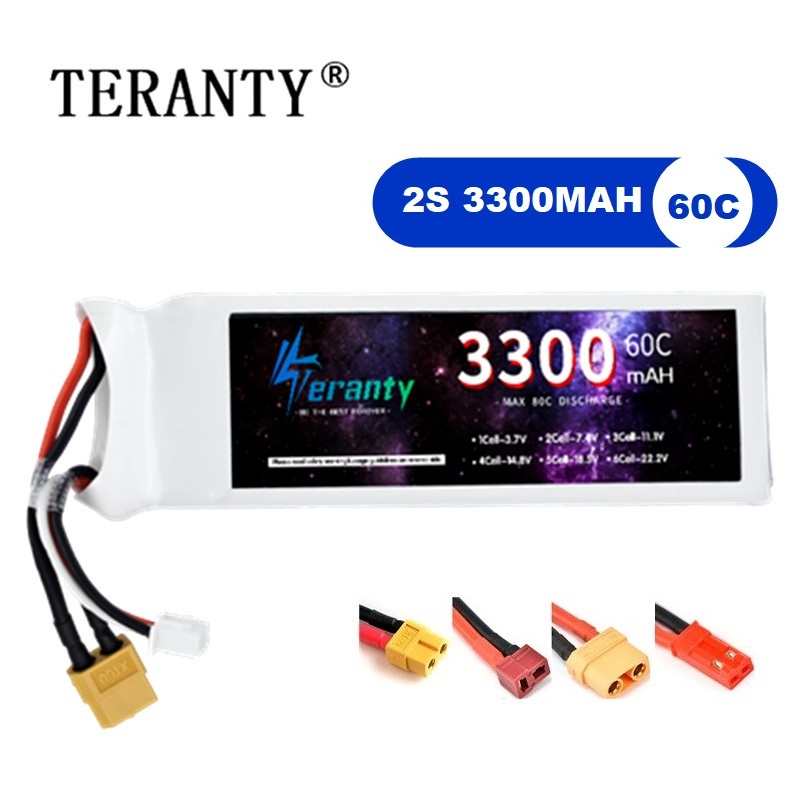 2S 7.4V LiPo แบตเตอรี่ 3300mAh - Rc Hobby Model บทวิจารณ์และราคา