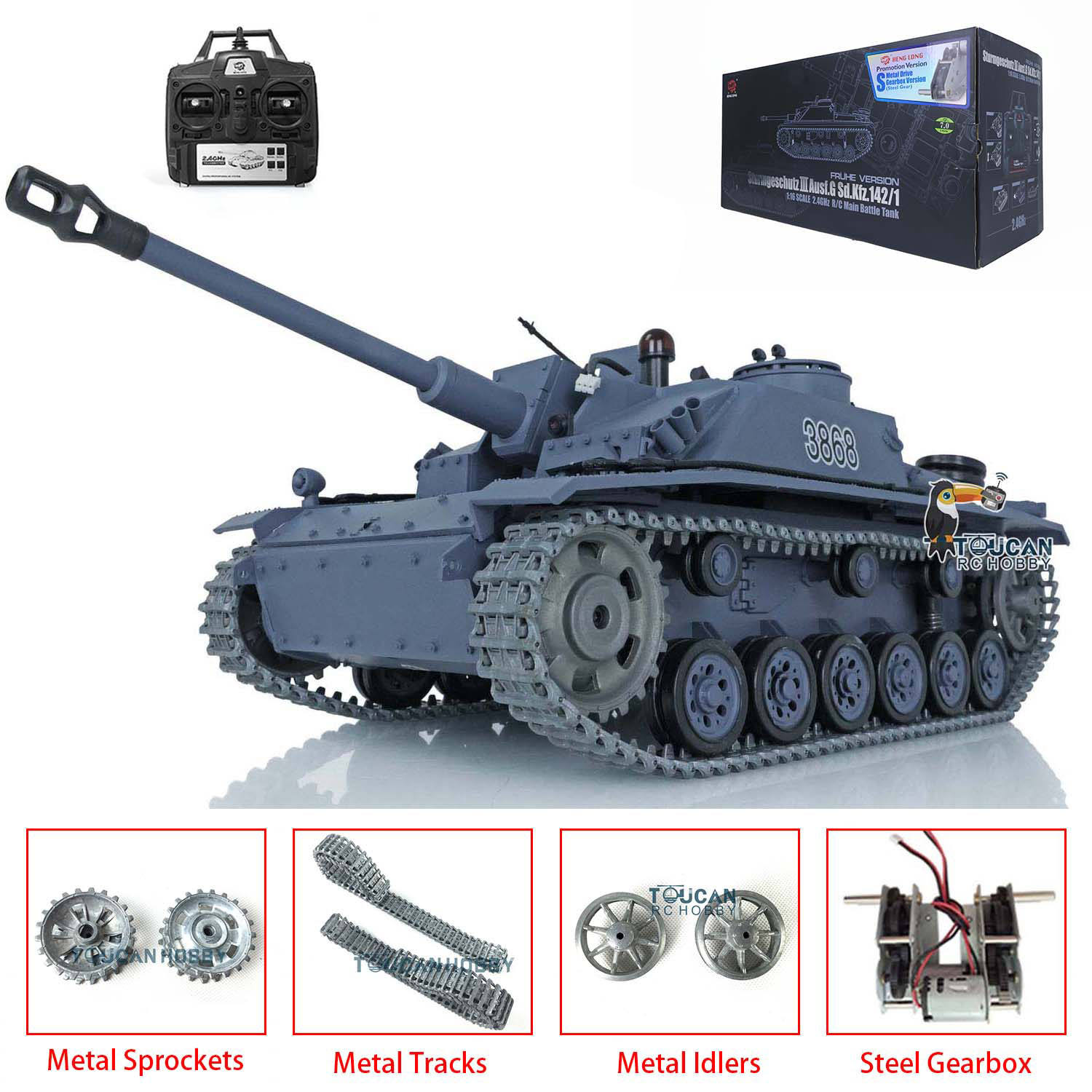 รถถังบังคับวิทยุ Heng Long 1/1 - Rc Hobby Tank บทวิจารณ์และราคา
