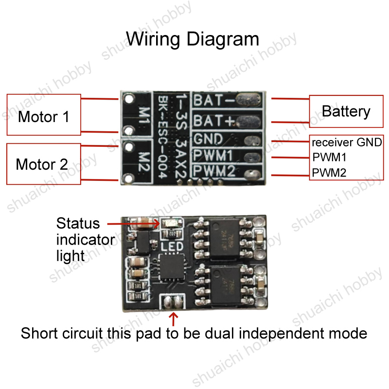 4ชิ้น1-3S 2-Way Brushed ESC 3A - Rc Hobby Track บทวิจารณ์และราคา