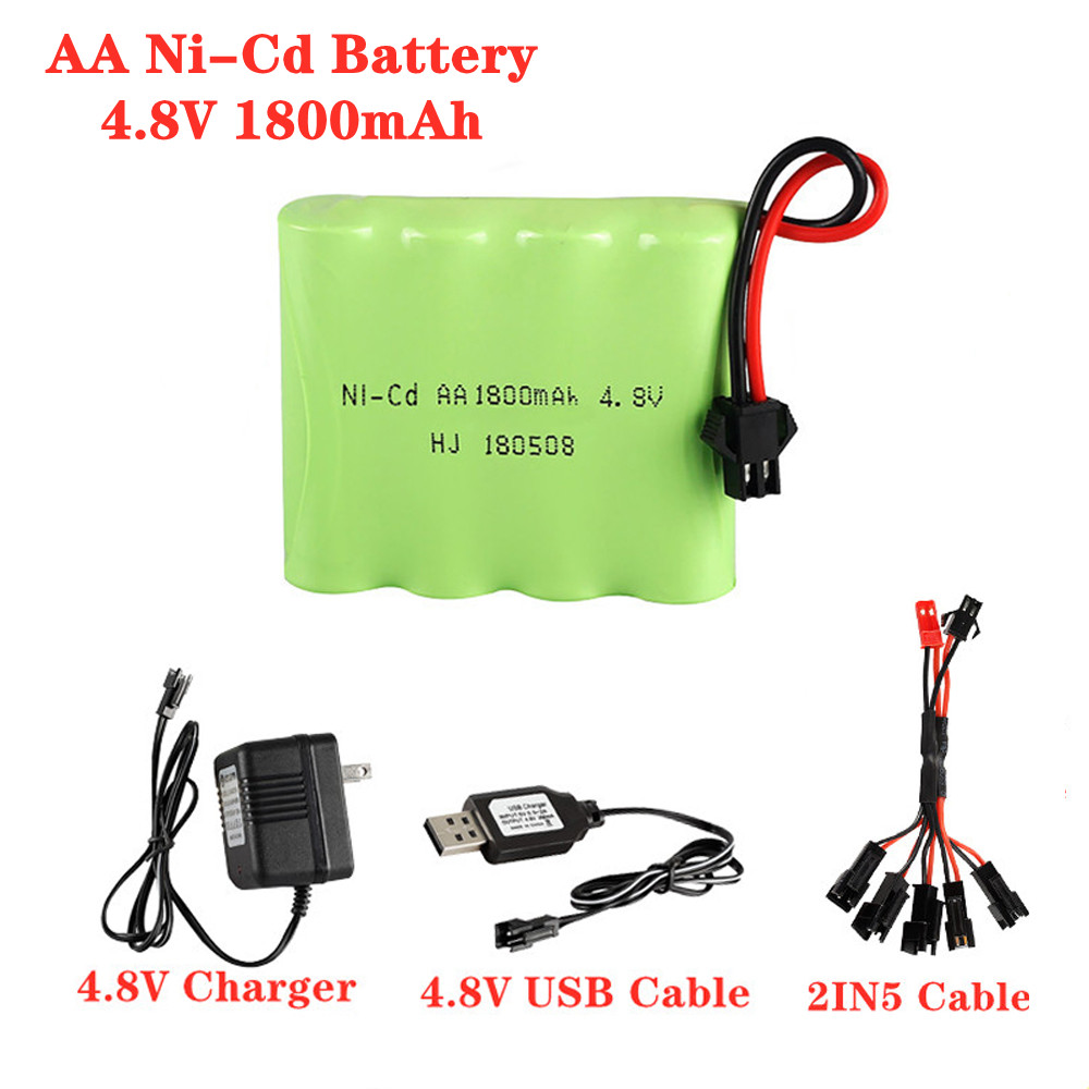 4.8V 1800mAh Ni-Cd AA แบตเตอรี - Rc Hobby Tank บทวิจารณ์และราคา