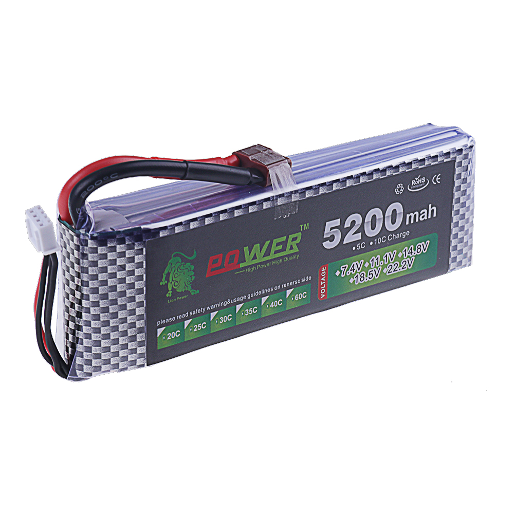 3S Lipo แบตเตอรี่ 11.1V 5200 m - Rc Hobbyking บทวิจารณ์และราคา